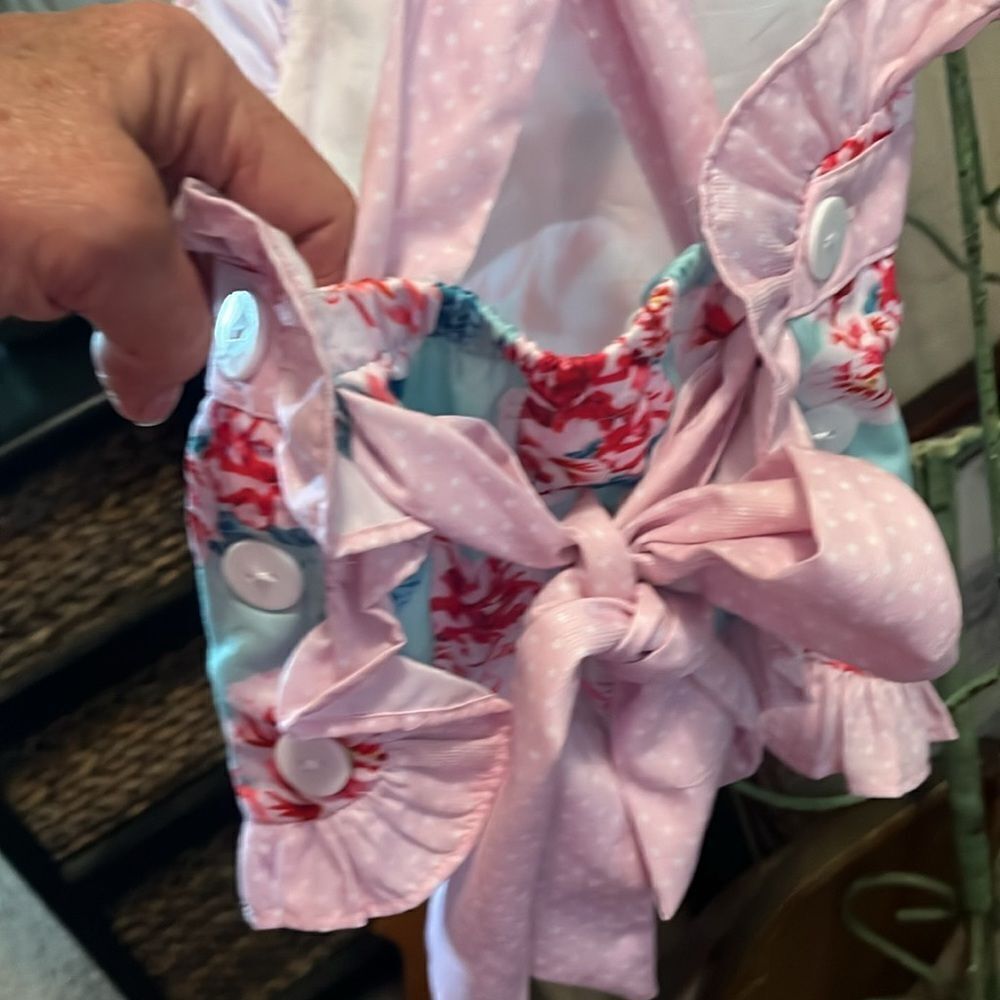 Floral Ruffle Romper Southern taters - Picture 3 of 4